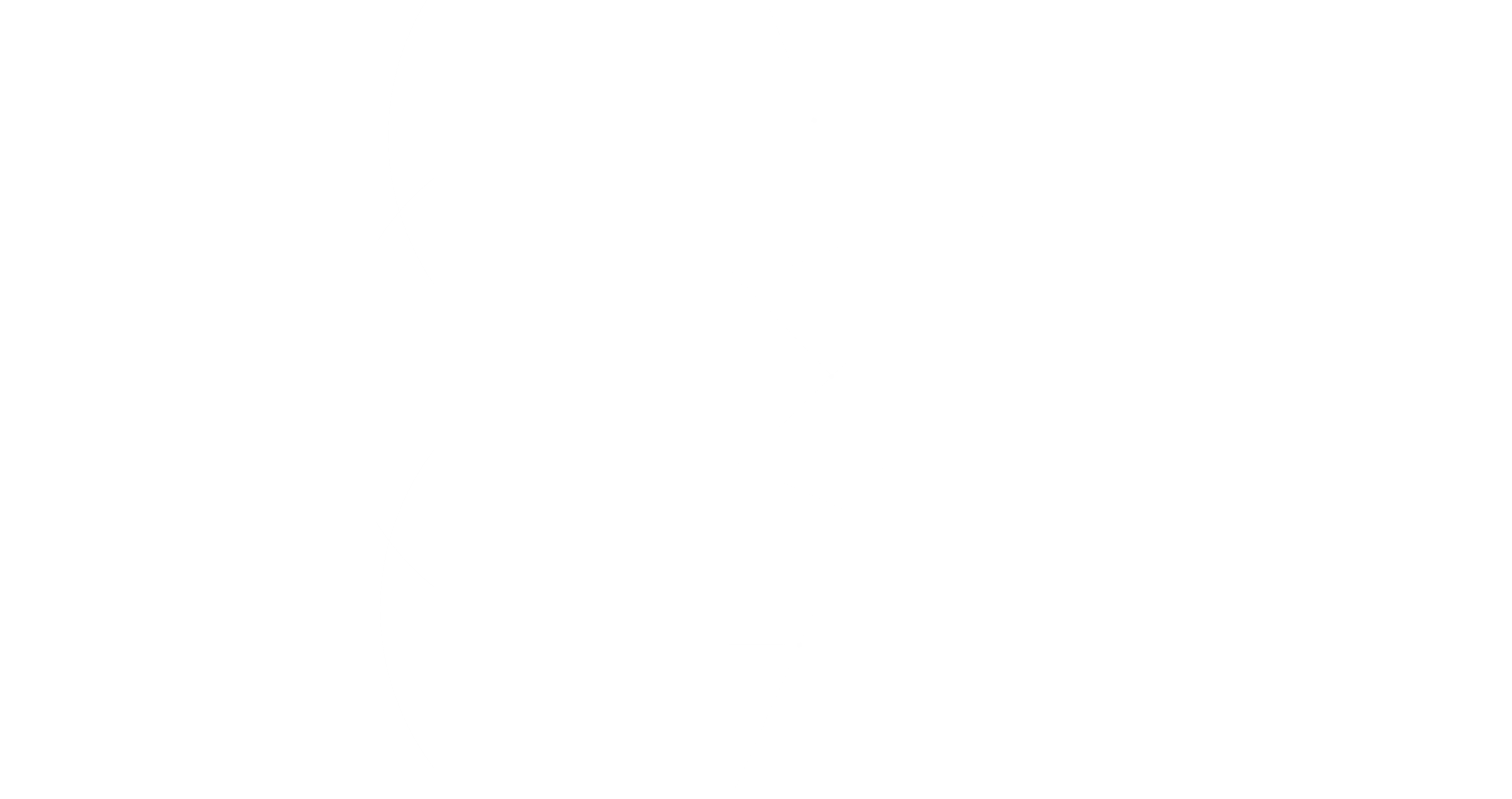 A very faint, intricate geometric pattern of radiating lines and arcs on a white background.