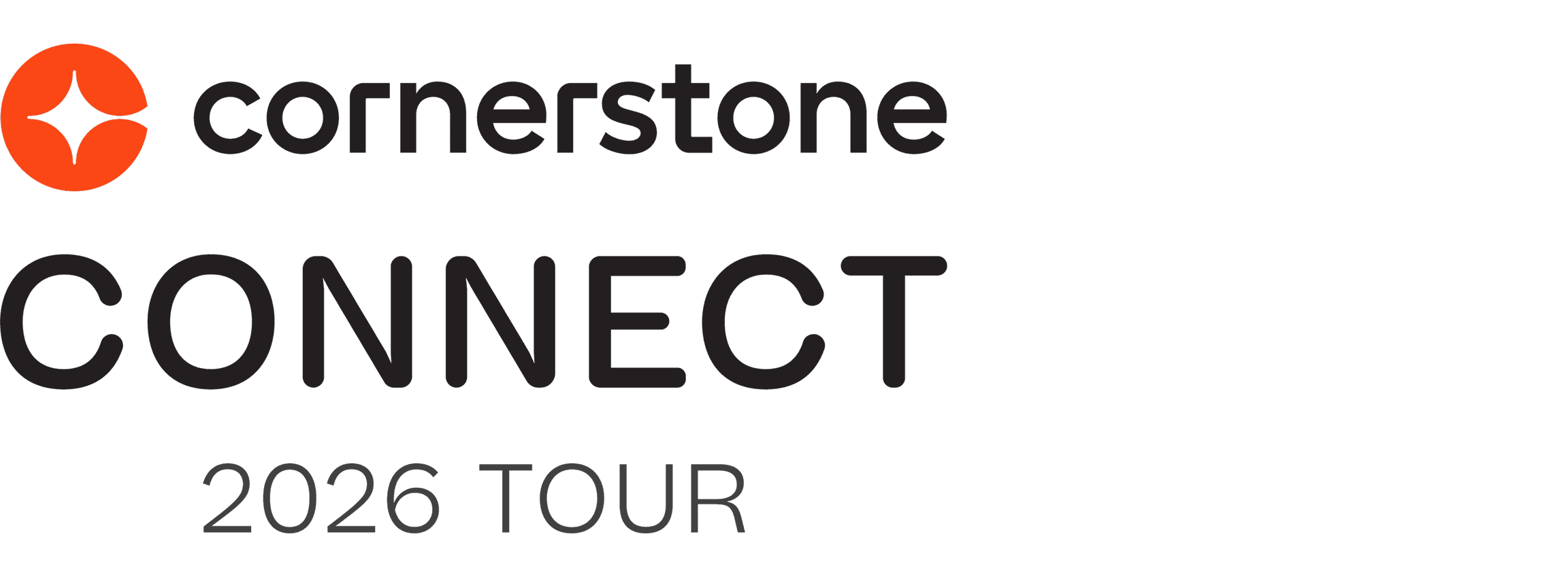 Cornerstone Connect 2026 Tour logo.