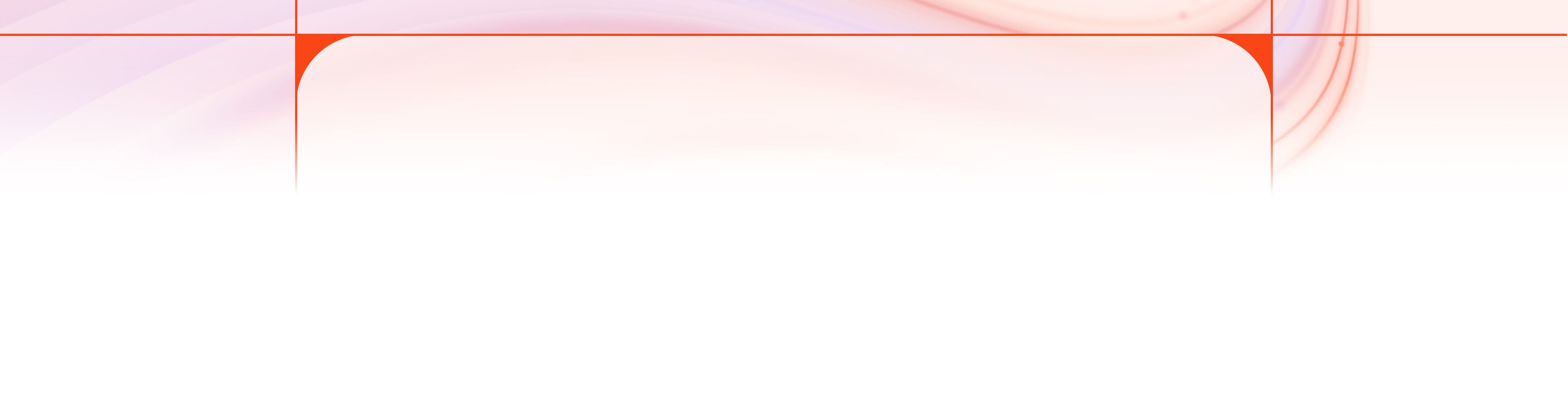 Abstract white and pink background with a horizontal red line and two rounded red downward spikes.