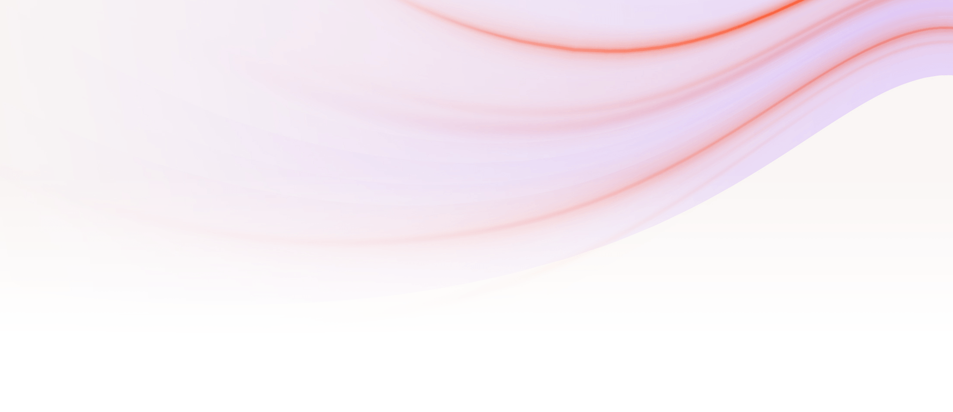 Abstract background with soft lavender and peach waves outlined in red over white.