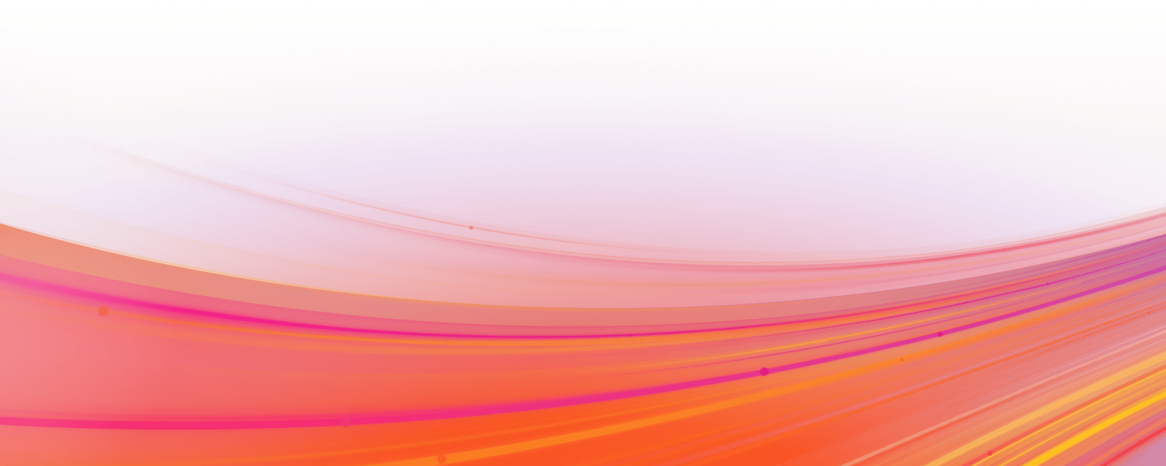 Abstract background with flowing orange, pink, and yellow curves.