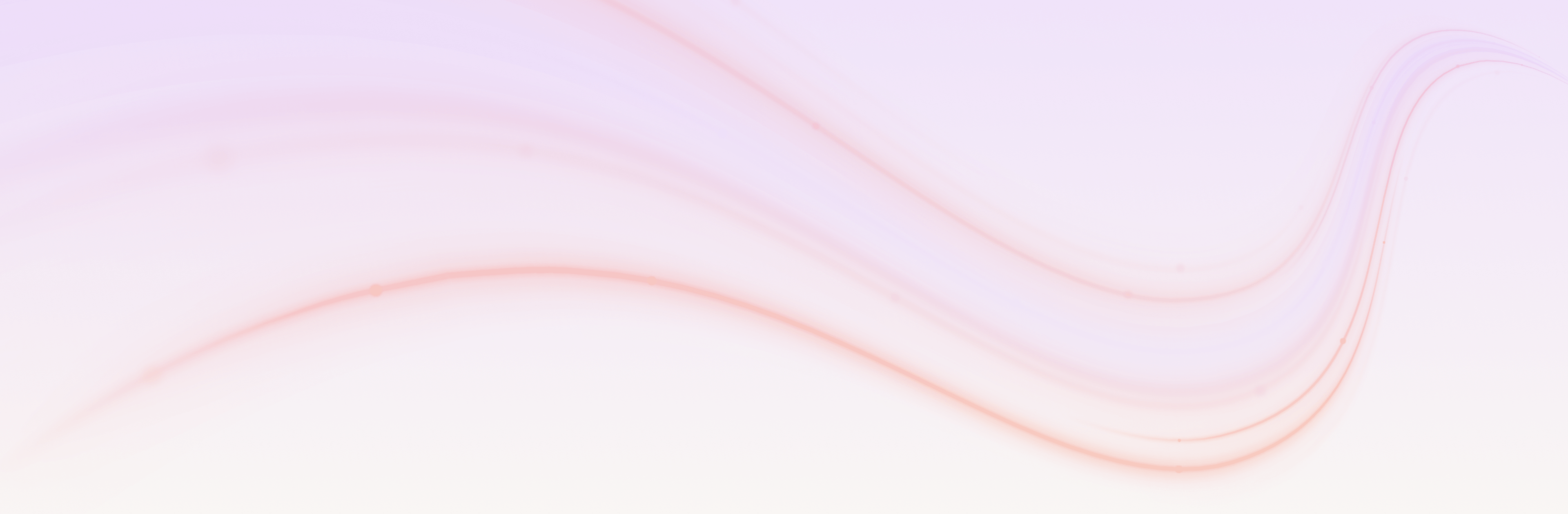 Soft pastel gradient background with delicate wavy lines.