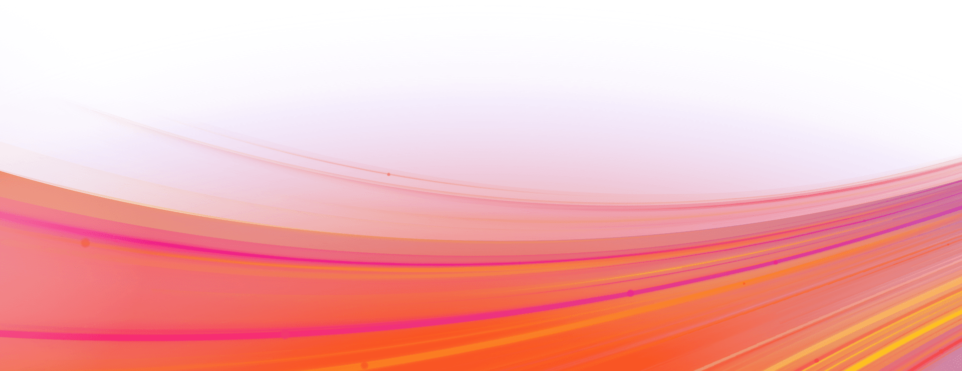 Abstract background with curving orange, pink, and yellow lines, beneath a white upper section.