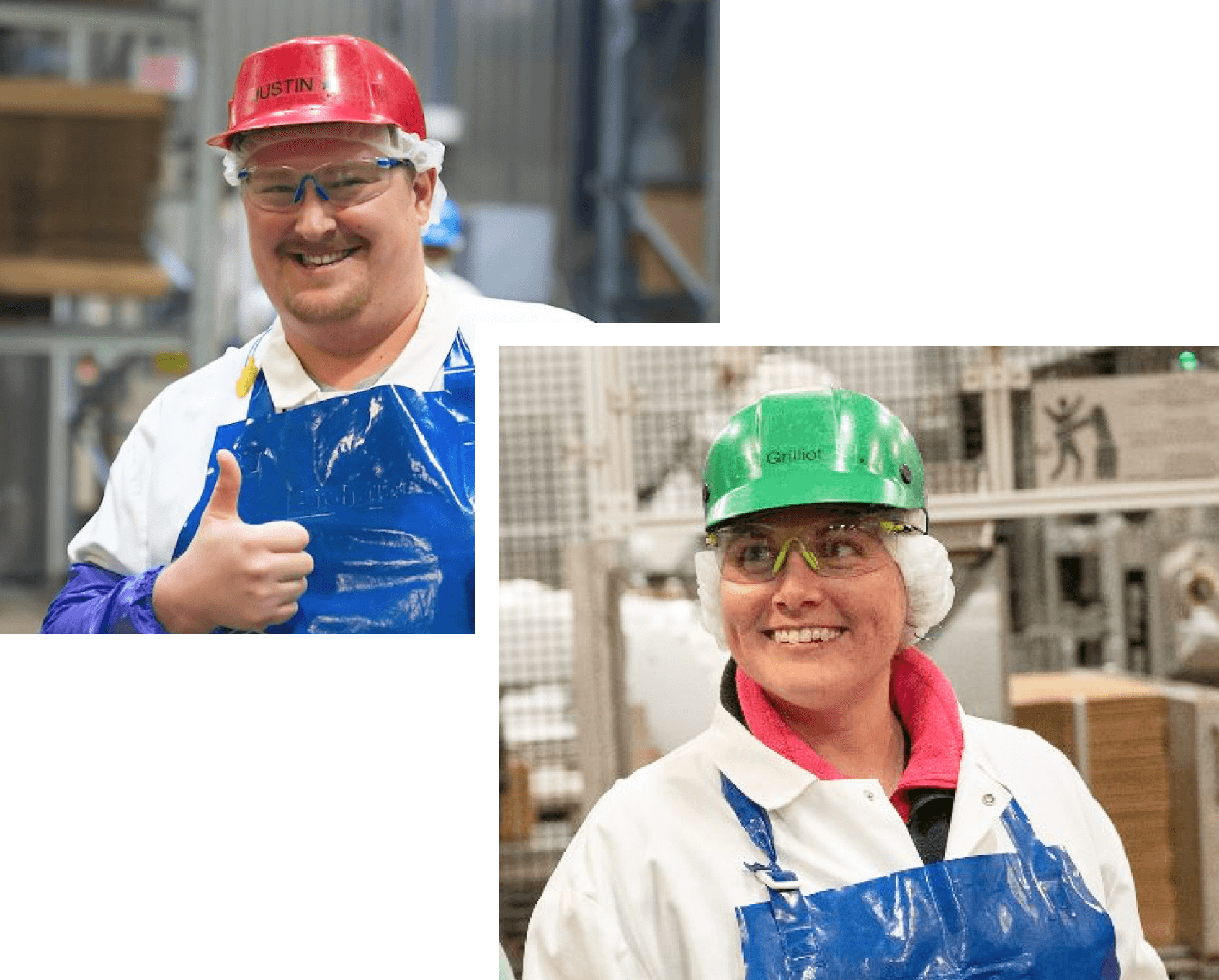 Image of two Cooper Farms employees.