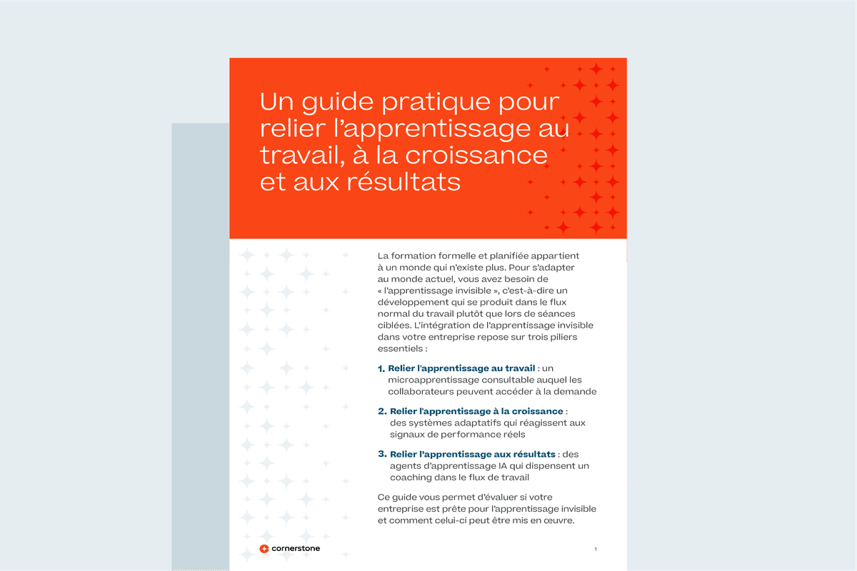 Un guide pratique pour relier l'apprentissage au travail, à la croissance et aux résultats