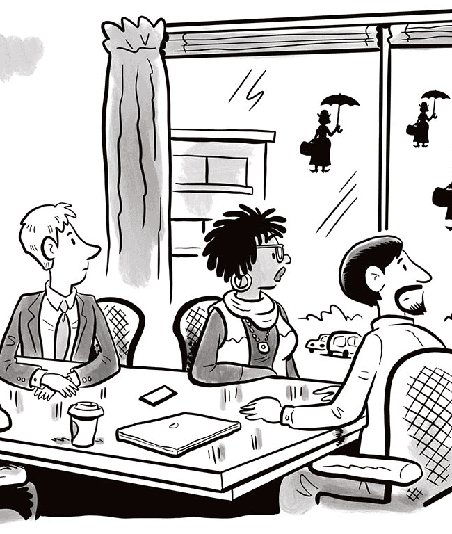 Cartoon coffee break: How to make childcare work with work