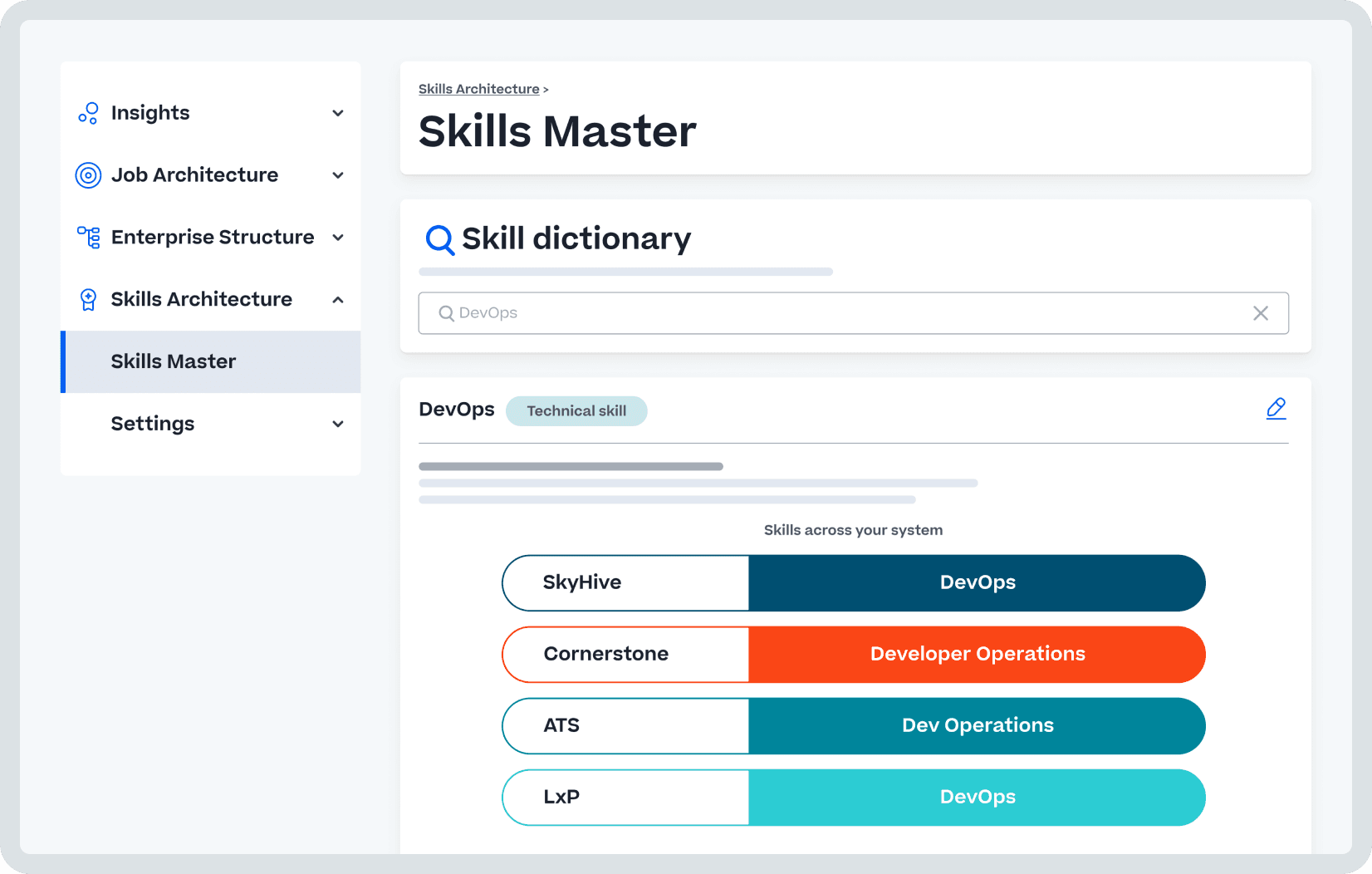 Cornerstone Skills Master product screenshot.
